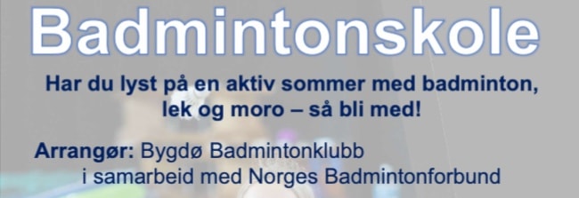 Badmintonskole uke 29 - AVLYST